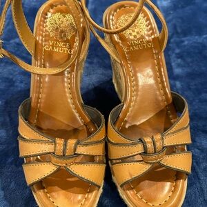 Vince Camuto Brown Espadrille Sandals